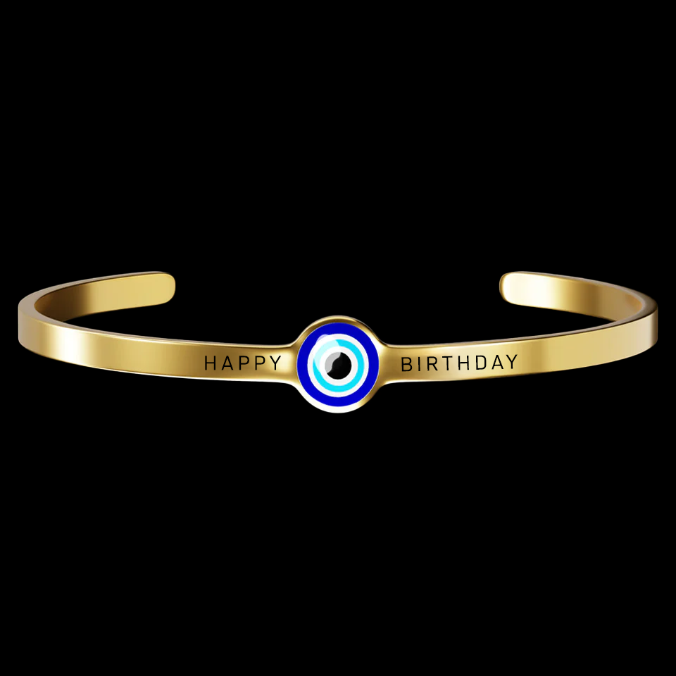 Personalised Evil Eye Bracelet - Pre Engraved