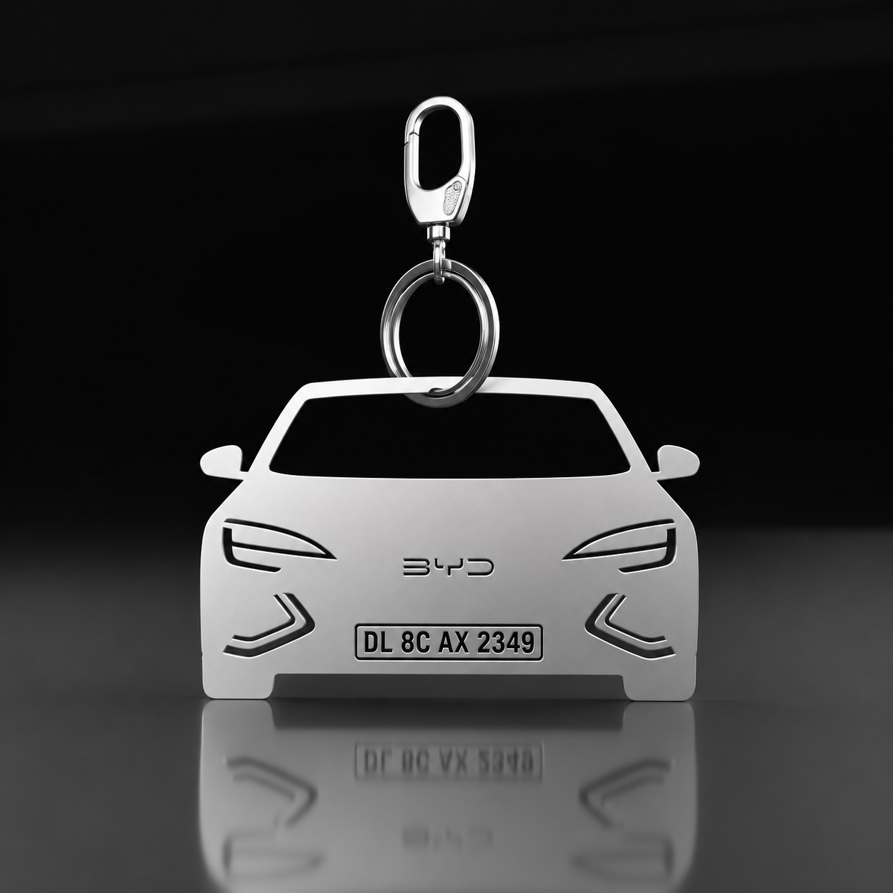 Personalised Number Plate Car Keychain