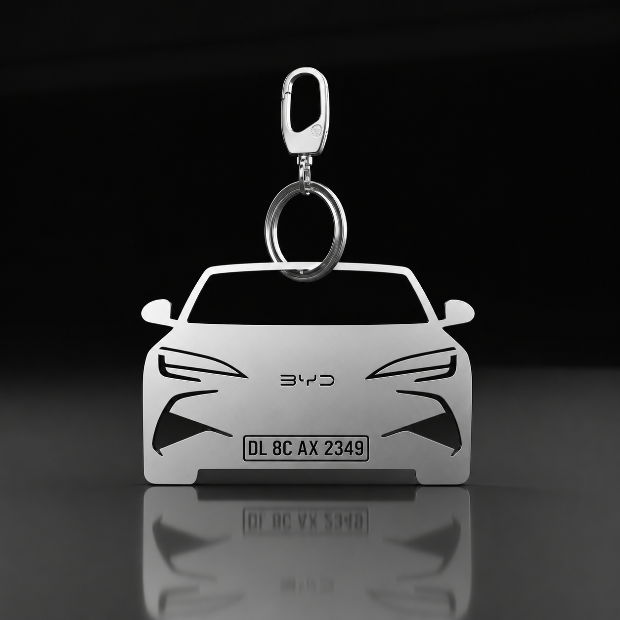 Personalised Number Plate Car Keychain