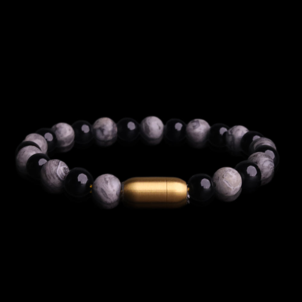 Onyx Compass Grounding Bracelet (Personalised)