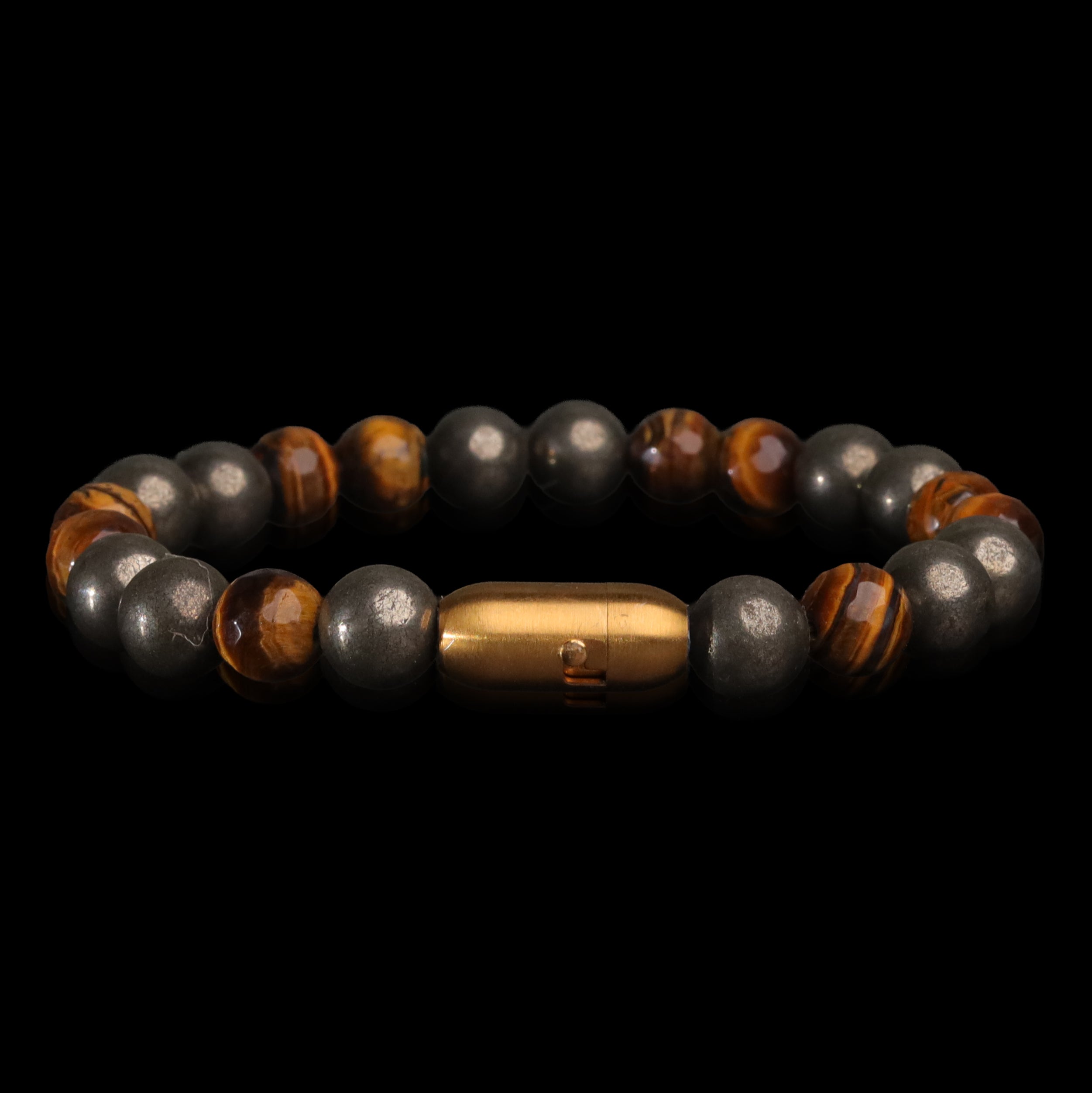 Pyrite & Tiger Eye Money Magnet Bracelet (Personalised)