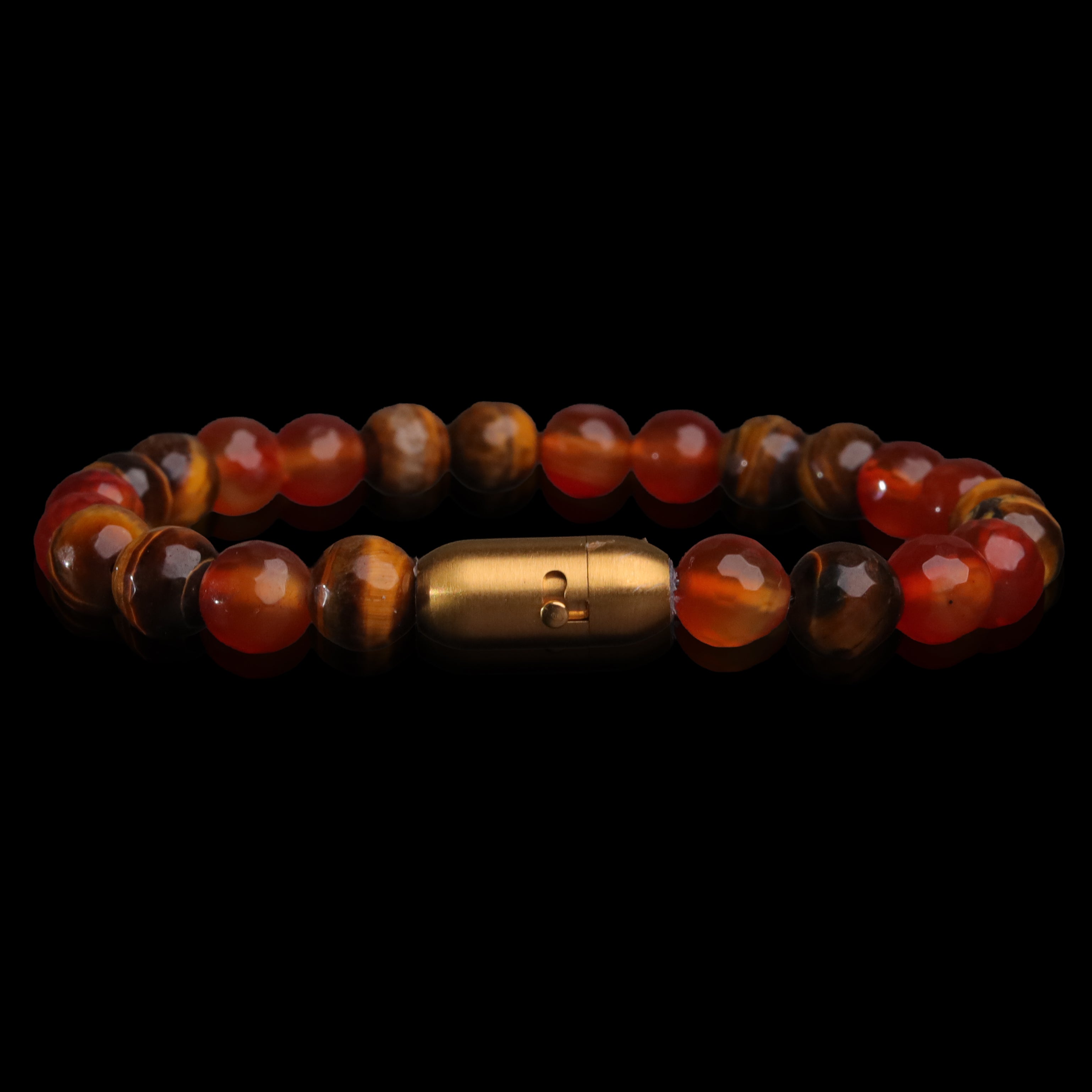 Sunfire Carnelian & Tiger Eye Bracelet (Personalised)