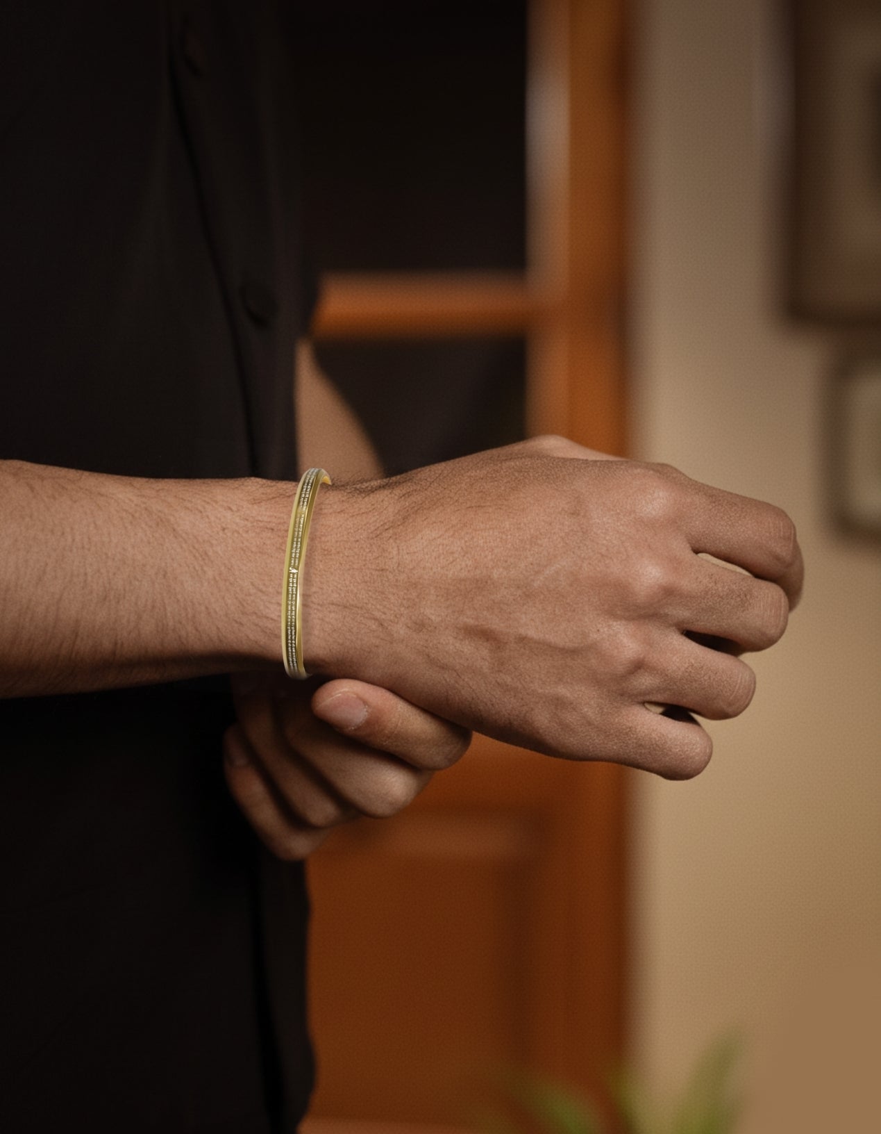 Hanuman Chalisa Gold Kada