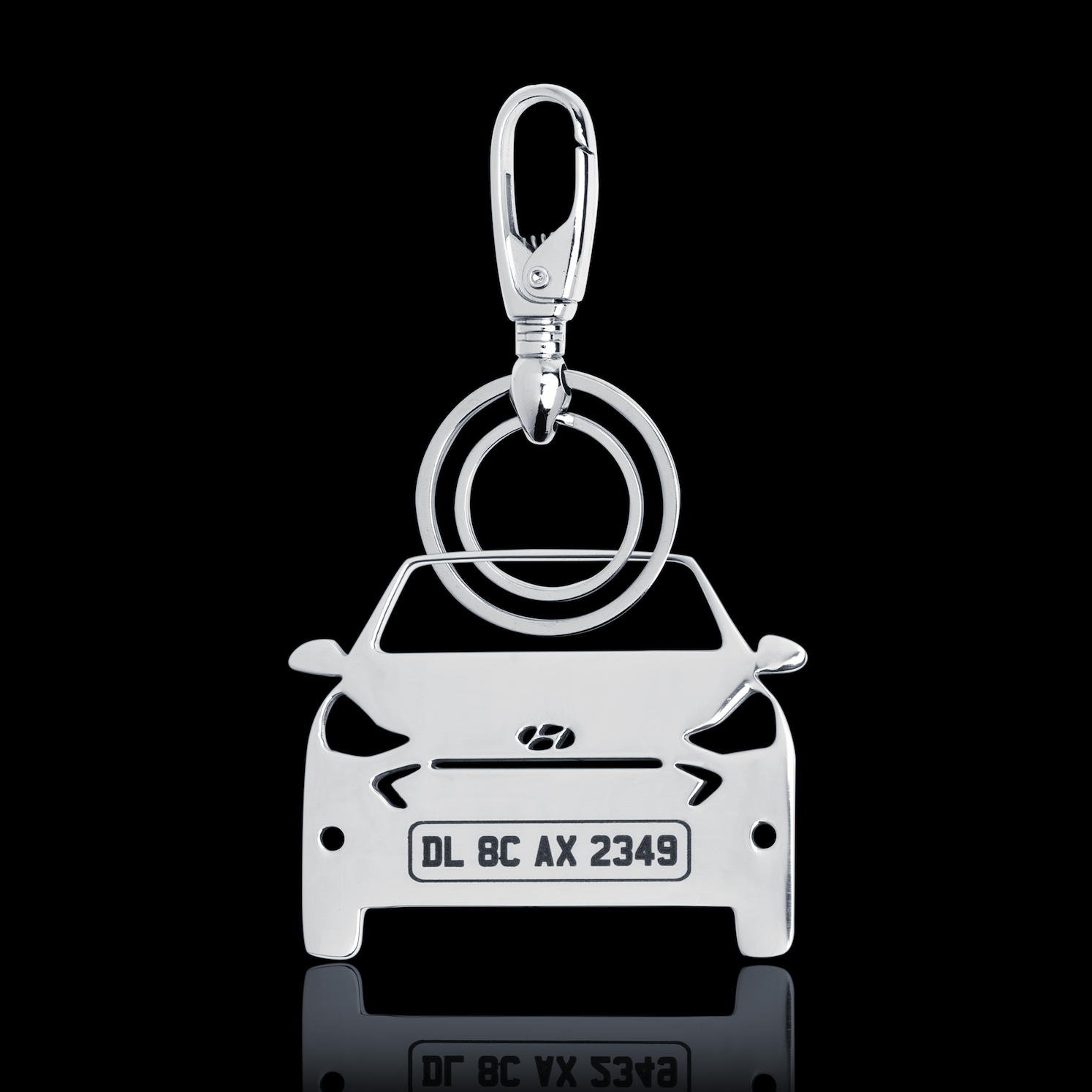Personalised Number Plate Car Keychain