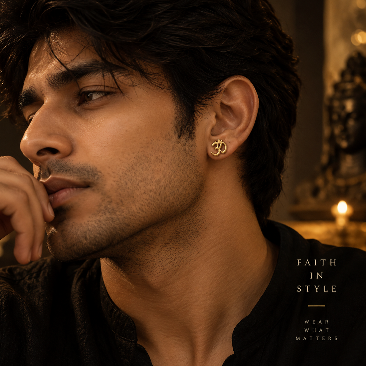 Om Earrings