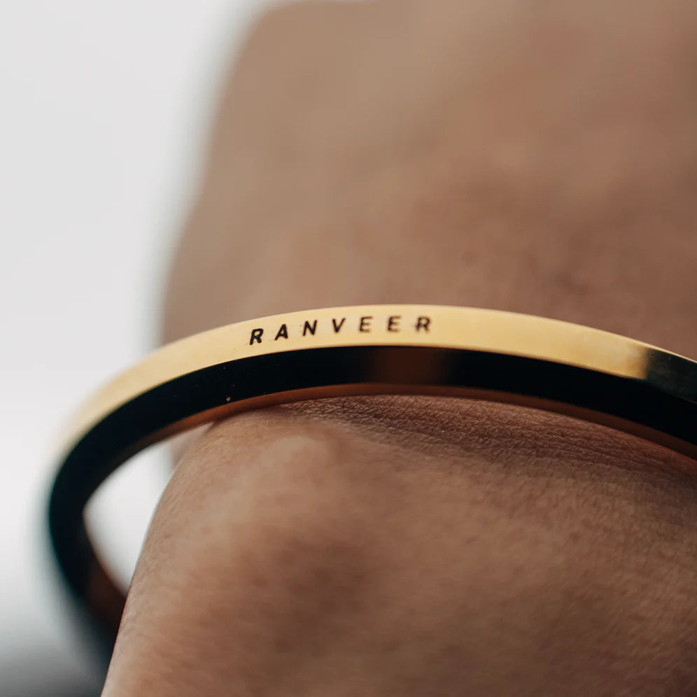 Personalised Timeless Gold Kada