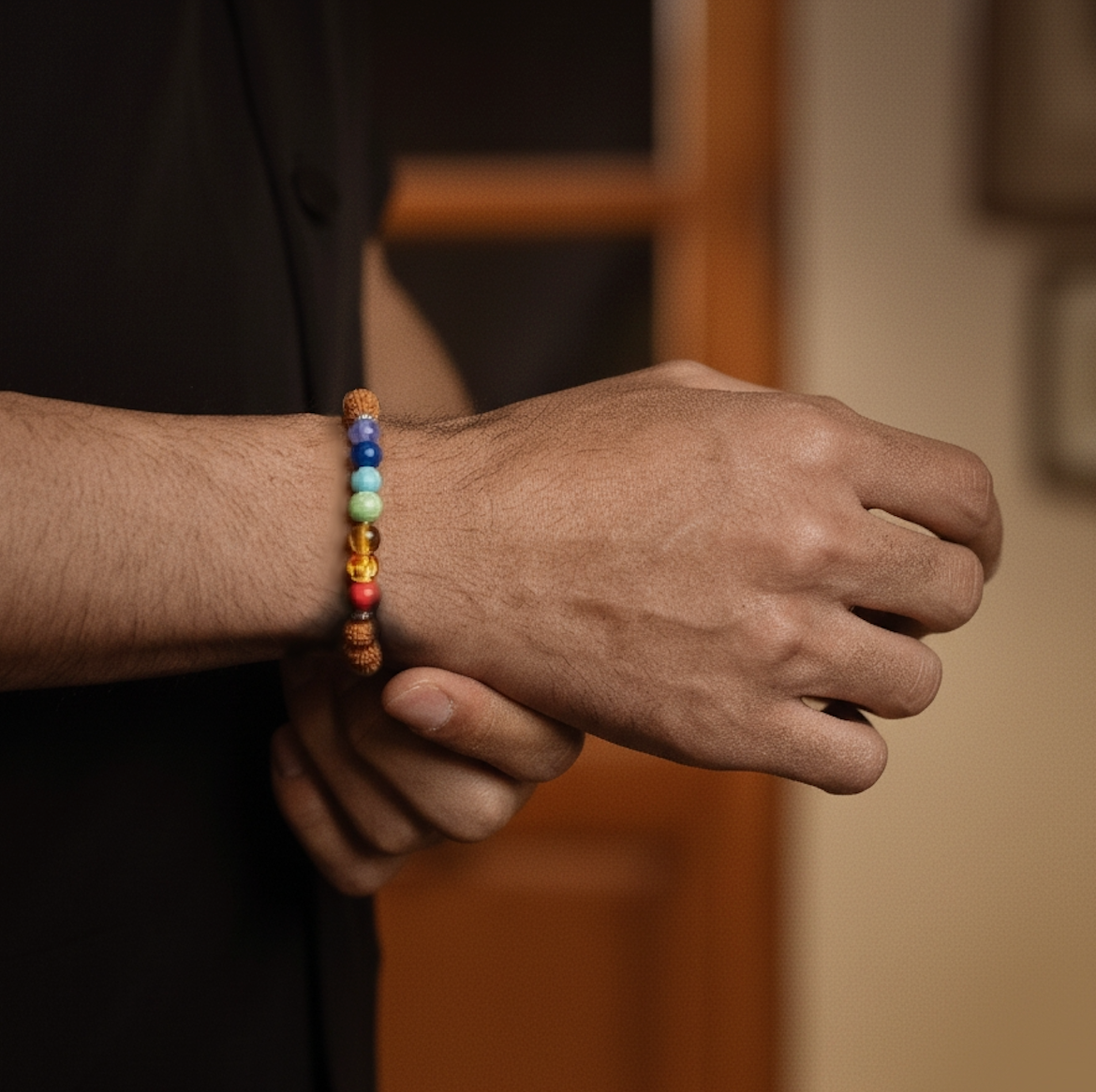 7 CHAKRA RUDRAKSHA BRACELET (PERSONALISED)