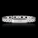 Personalised Stark Silver Bracelet