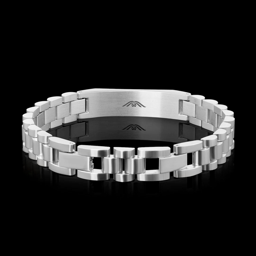 Personalised Stark Silver Bracelet