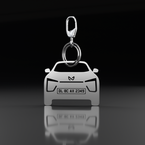 Personalised Number Plate Car Keychain