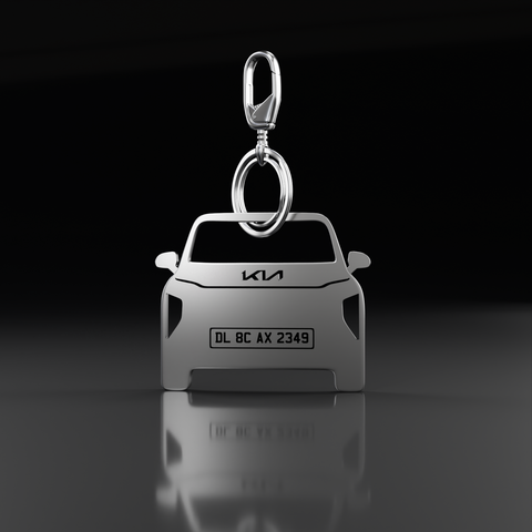 Personalised Number Plate Car Keychain