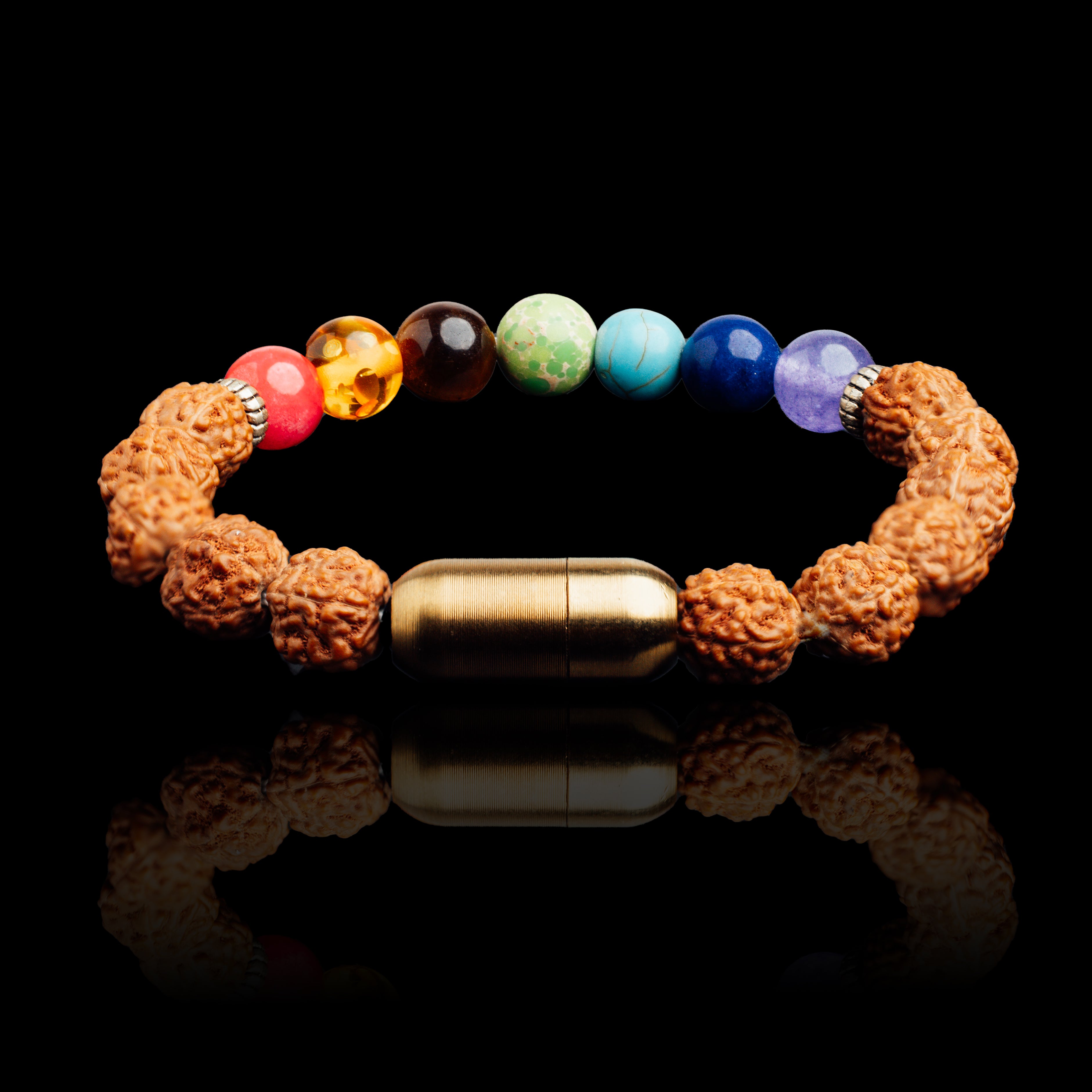 7 CHAKRA RUDRAKSHA BRACELET (PERSONALISED)