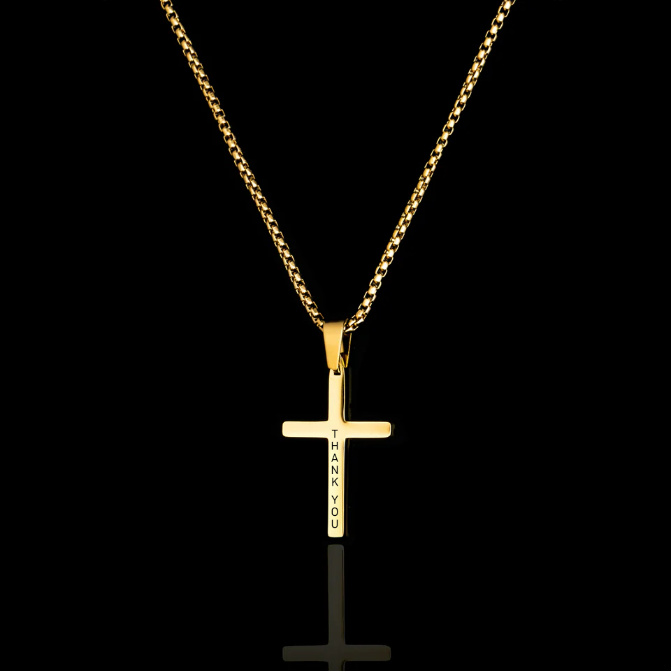 Personalised Cross Locket - Pre Engraved