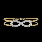 Infinity Diamond Bracelet in 18K Gold