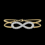 Infinity Diamond Bracelet in 18K Gold