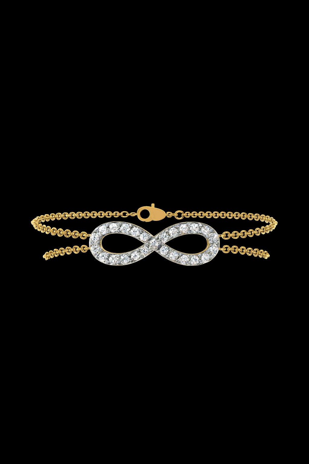 Infinity Diamond Bracelet in 18K Gold