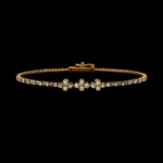 Floral Bracelet in 18K Gold Diamond