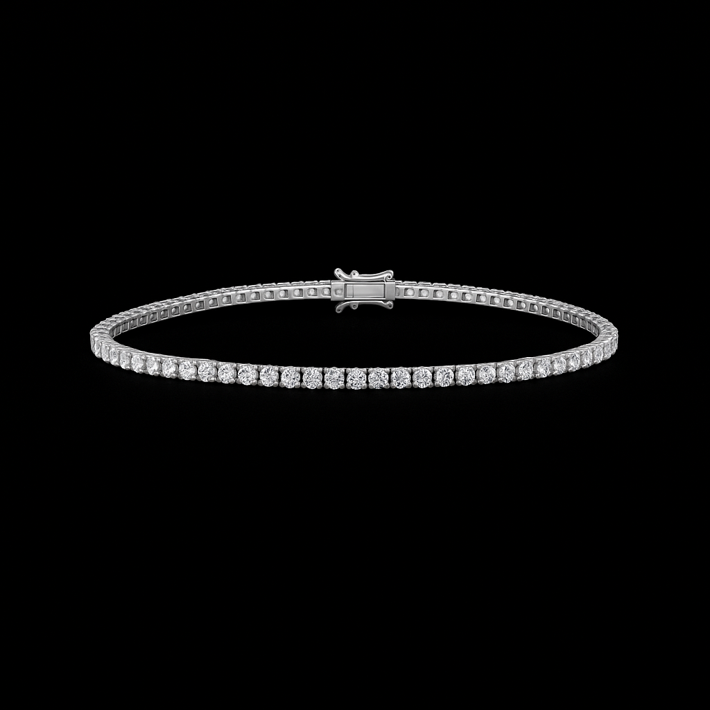 Classic Diamond Luminara Tennis Bracelet in 18K Gold
