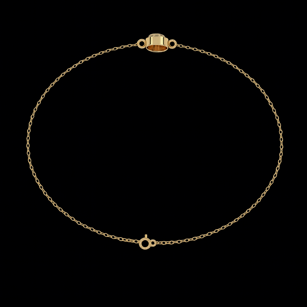 Solara Halo Bracelet in 18K Gold