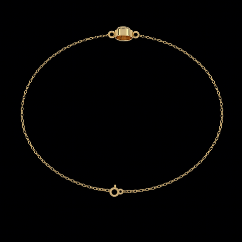 Solara Halo Bracelet in 18K Gold