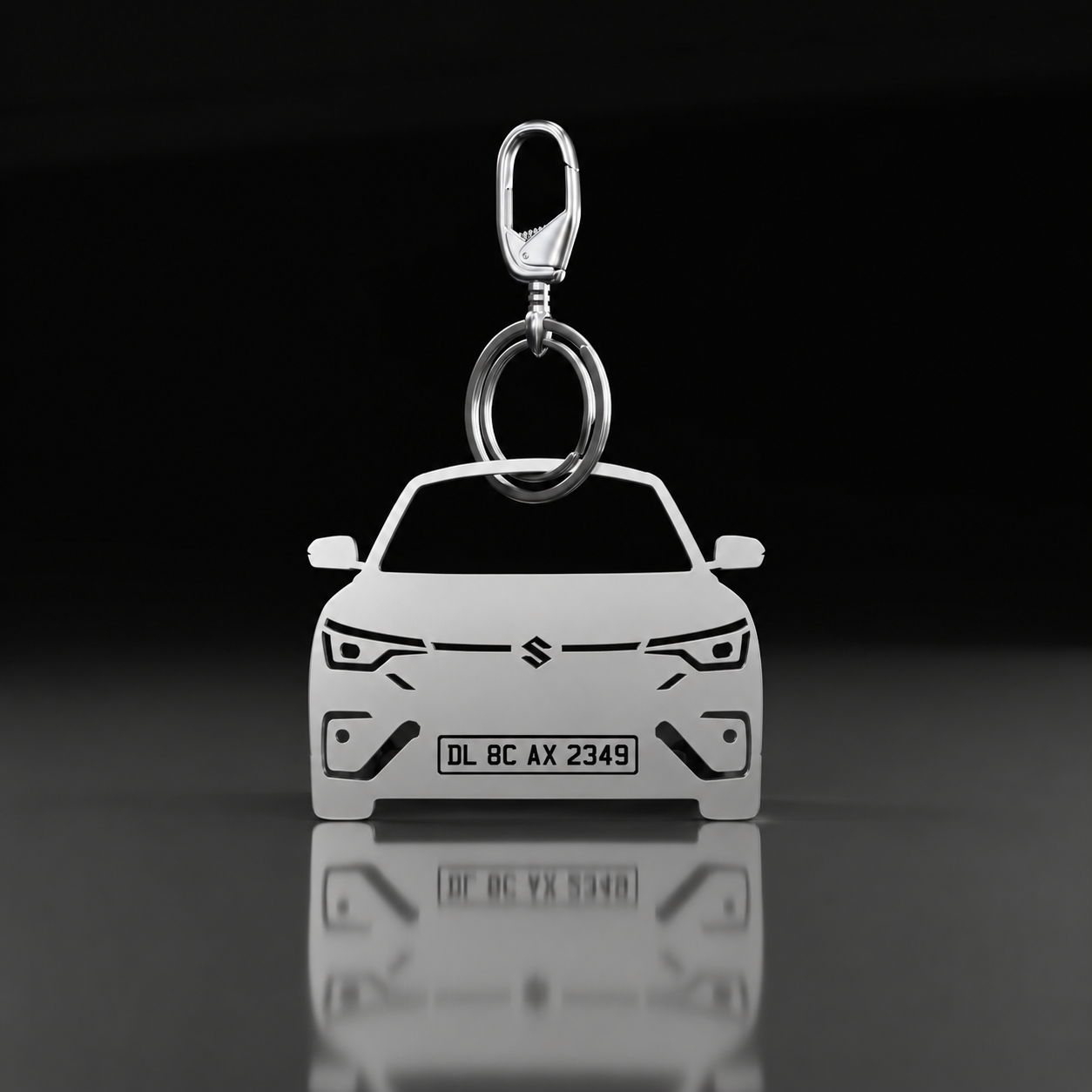 Personalised Number Plate Car Keychain