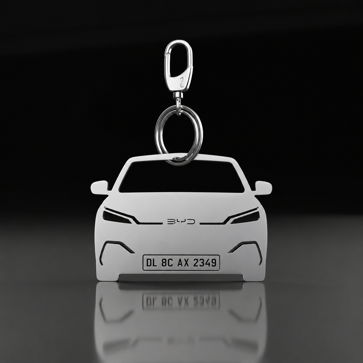 Personalised Number Plate Car Keychain