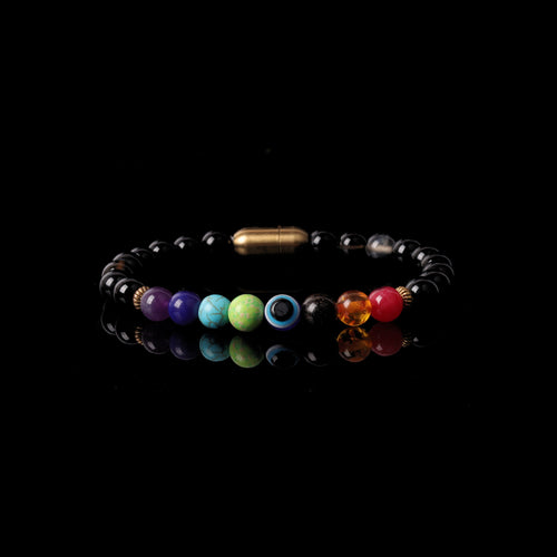 EVIL EYE CHAKRA SHIELD BRACELET