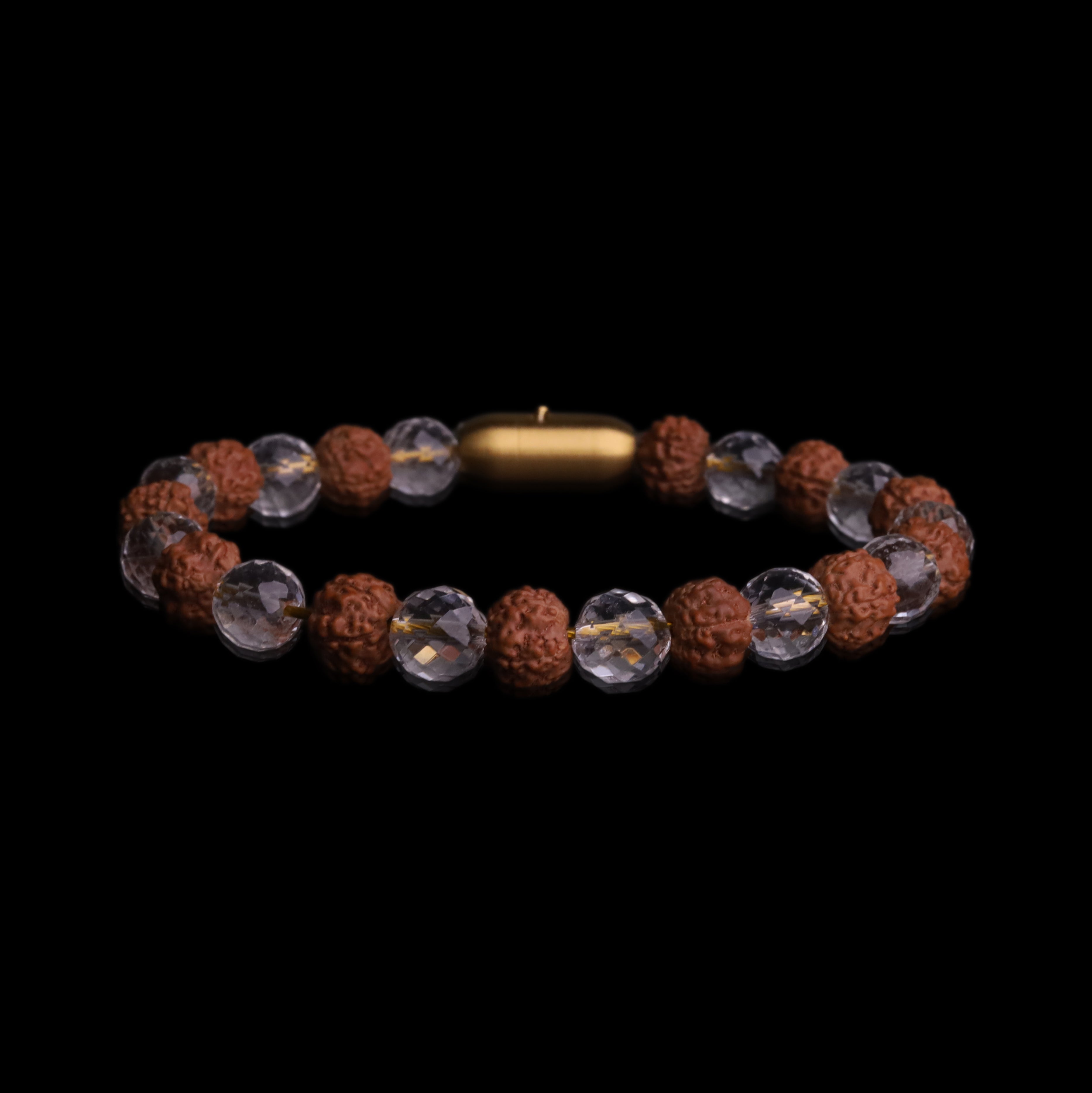 Rudraksha Crystal Clarity Bracelet (Personalised)