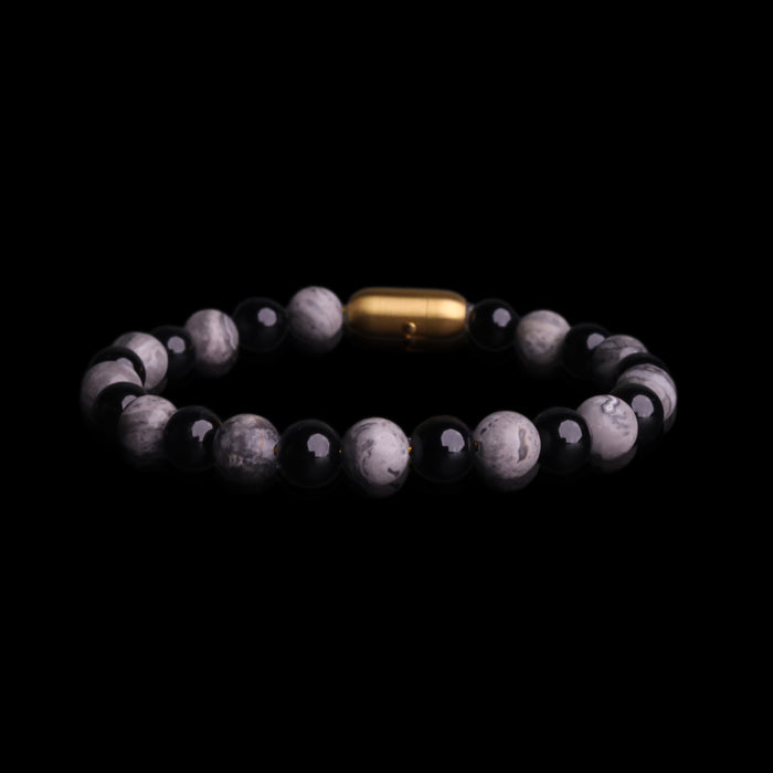 Onyx Compass Grounding Bracelet (Personalised)