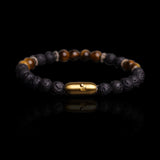 Lava & Tiger Eye Earth Power Bracelet (Personalised)