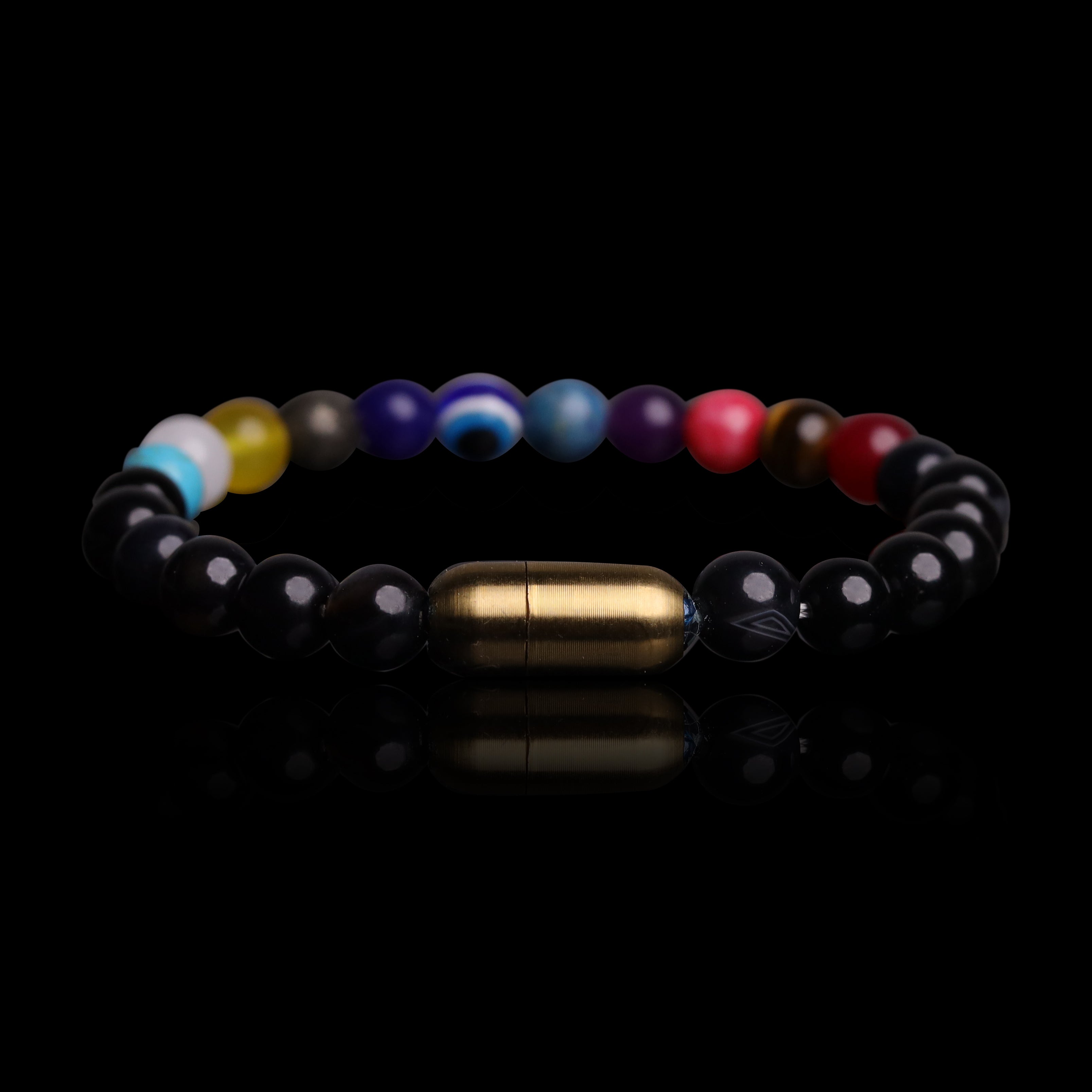 Evil Eye 7 Chakra Protection Bracelet (Personalised)