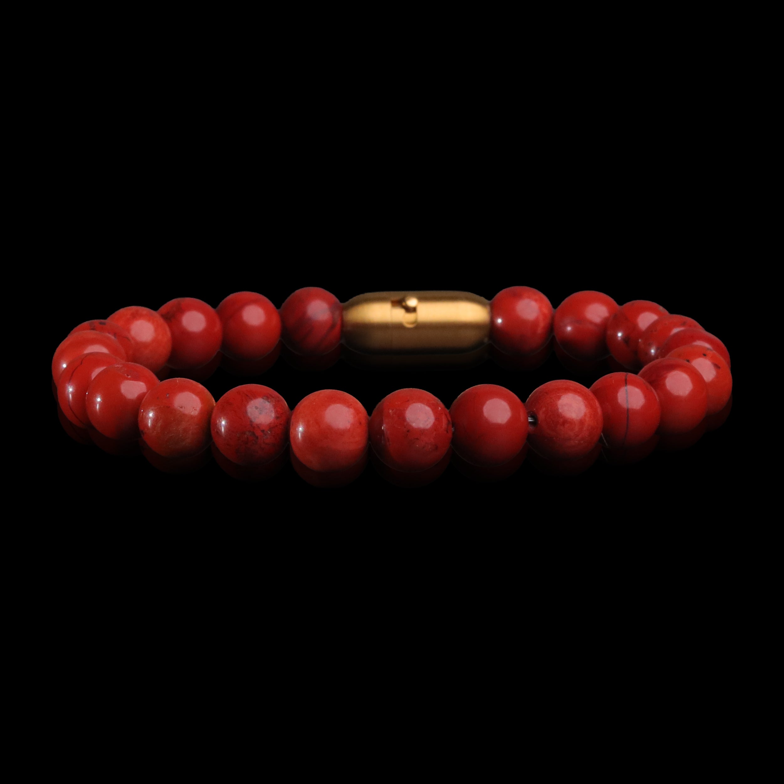 Crimson Vitality Red Jasper Bracelet (Personalised)