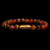 Sunfire Carnelian & Tiger Eye Bracelet (Personalised)
