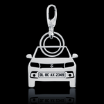 Personalised Number Plate Car Keychain