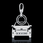 Personalised Number Plate Car Keychain