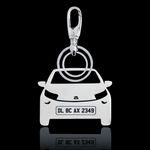 Personalised Number Plate Car Keychain