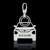 Personalised Number Plate Car Keychain