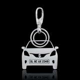 Personalised Number Plate Car Keychain