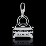 Personalised Number Plate Car Keychain