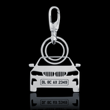 Personalised Number Plate Car Keychain