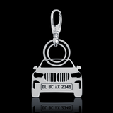 Personalised Number Plate Car Keychain