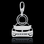 Personalised Number Plate Car Keychain