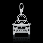 Personalised Number Plate Car Keychain