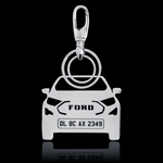 Personalised Number Plate Car Keychain