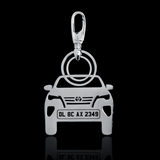 Personalised Number Plate Car Keychain