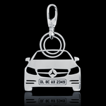 Personalised Number Plate Car Keychain