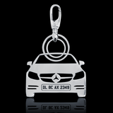 Personalised Number Plate Car Keychain