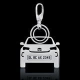 Personalised Number Plate Car Keychain