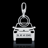 Personalised Number Plate Car Keychain