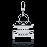 Personalised Number Plate Car Keychain